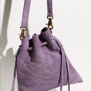 Free People Purple Billie Suede Crossbody